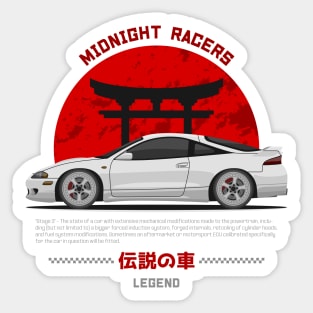 Tuner White Eclipse 2GA JDM Sticker